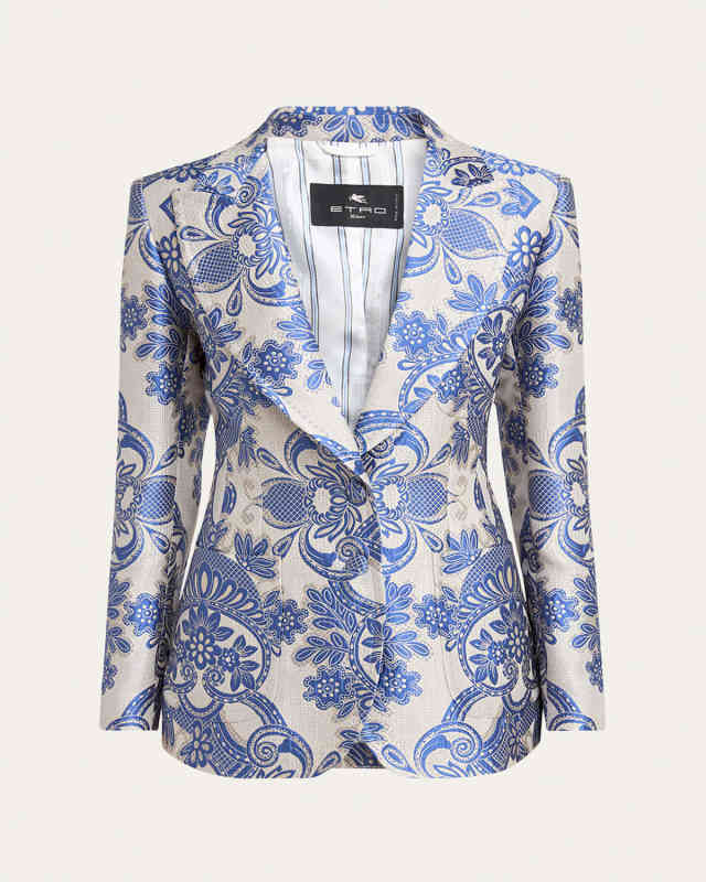 Floral Paisley Jacquard Jacket
